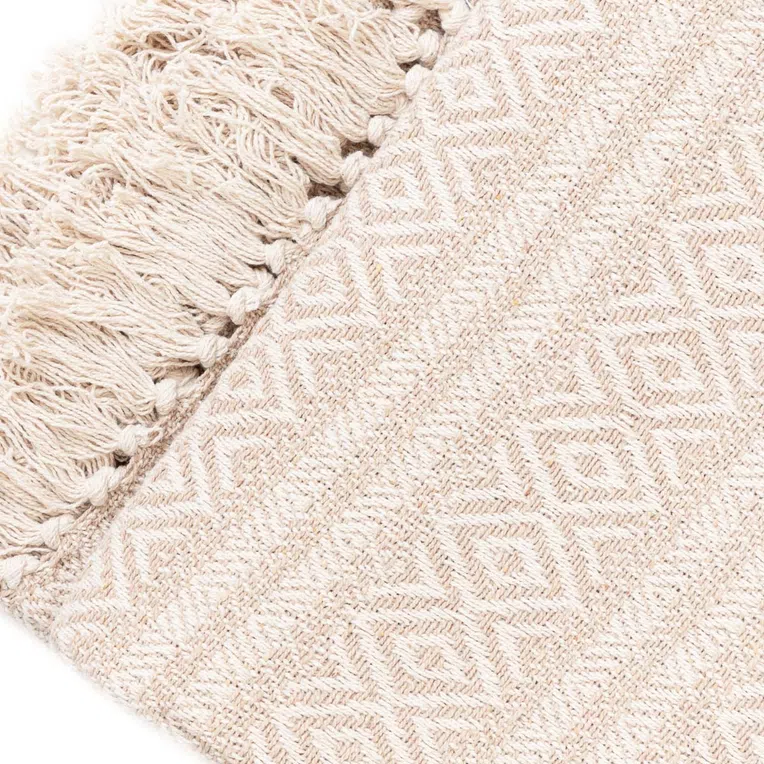 Pled NAGAR w romby beżowy 130x170 cm