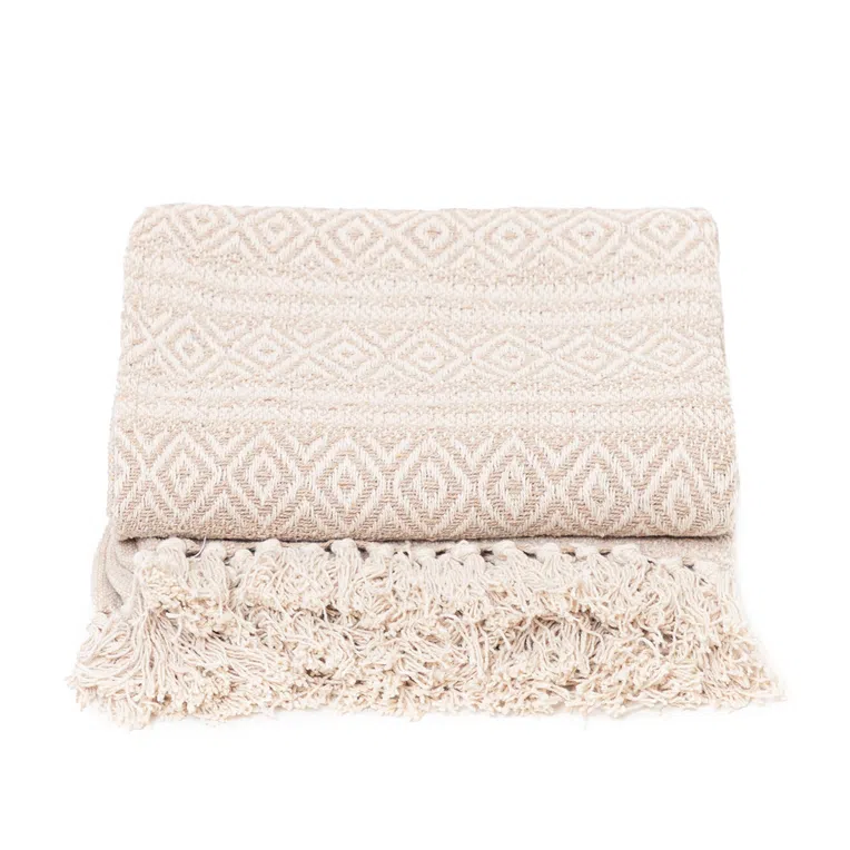 Pled NAGAR w romby beżowy 130x170 cm