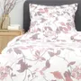 Pościel ROSA z mikrofibry różowa w liście 200x220 cm