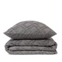Pościel CARRE z mikrofibry szara 160x200 cm