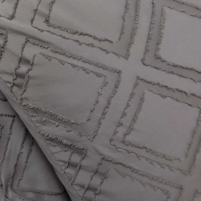 Pościel CARRE z mikrofibry szara 160x200 cm