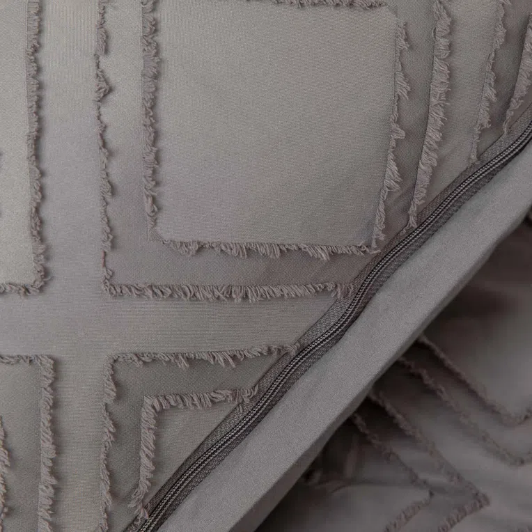 Pościel CARRE z mikrofibry szara 200x220 cm