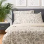 Pościel POSSA bawełniana beżowa 160x200 cm