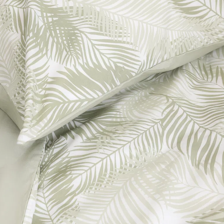 Pościel PAUME bawełniana oliwkowa 200x220 cm