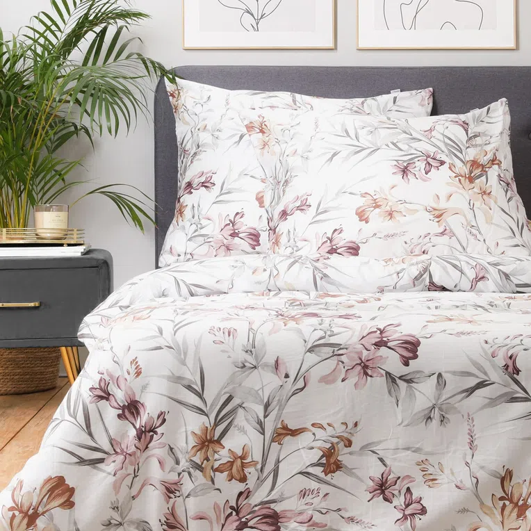 Pościel BINA satynowa biała 200x220 cm