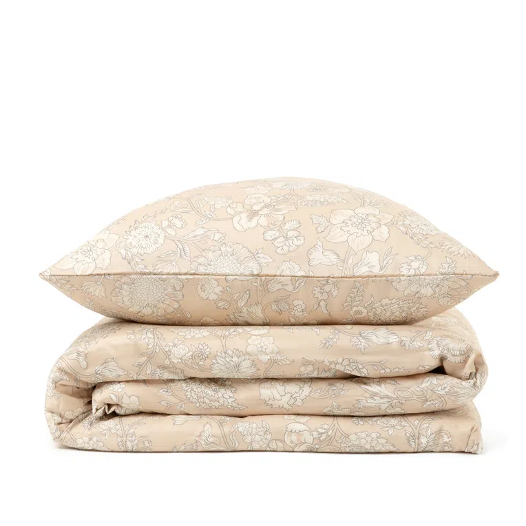 Pościel ANDE satynowa beżowa 160x200 cm