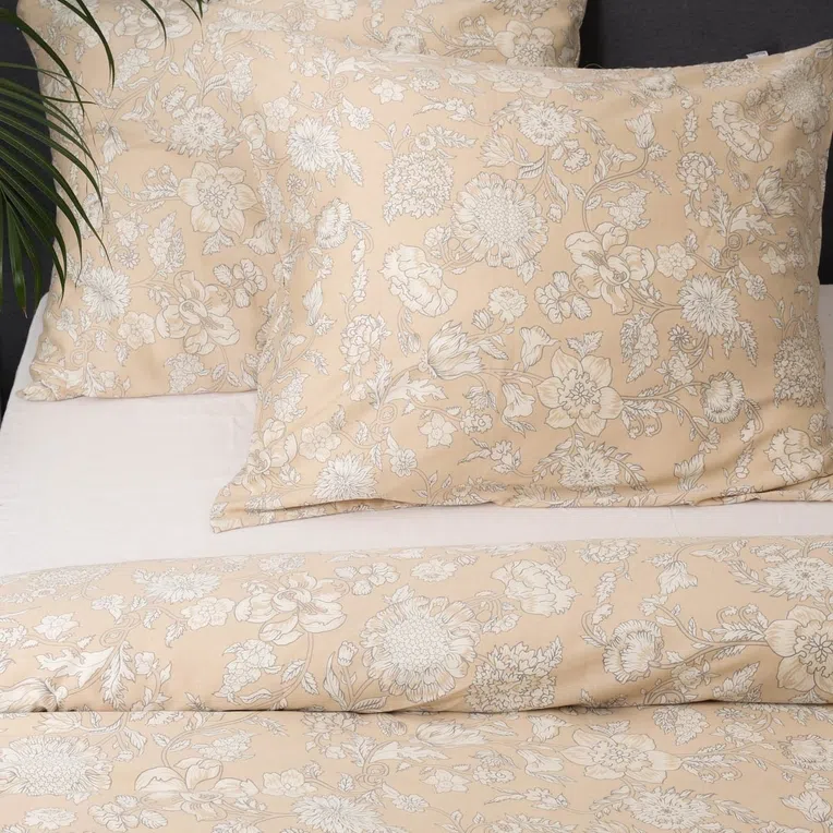 Pościel ANDE satynowa beżowa 160x200 cm