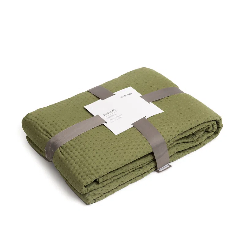 Narzuta KOTRA oliwkowa 200x220 cm