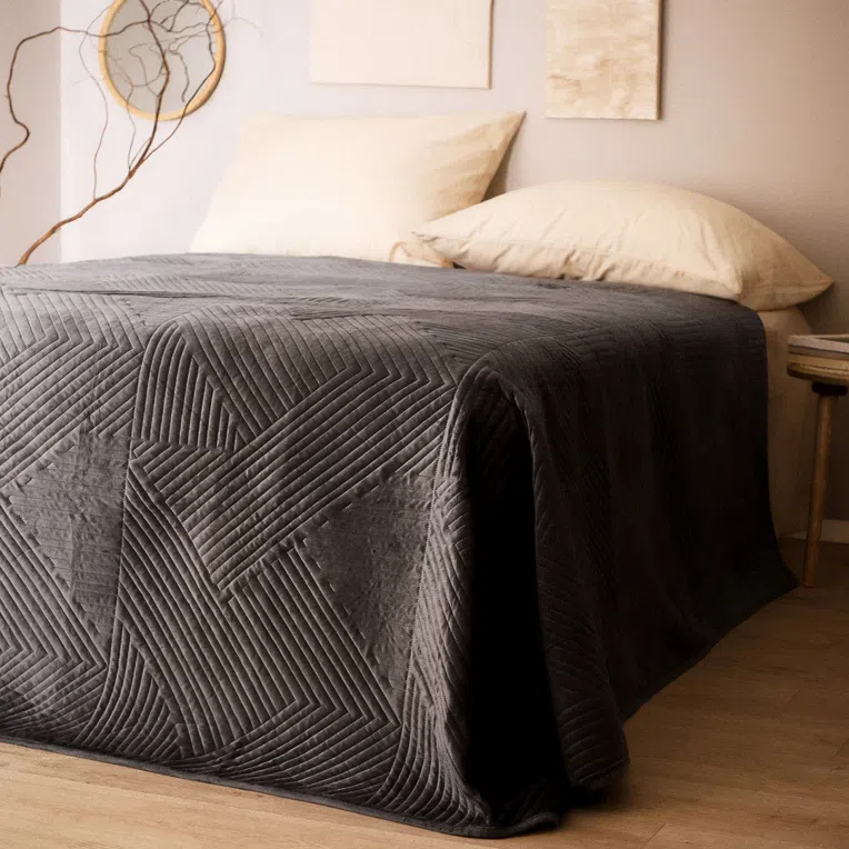 Narzuta AURUM szara 200x220 cm