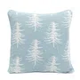 Poszewka TANNA w białe choinki niebieska 45x45 cm