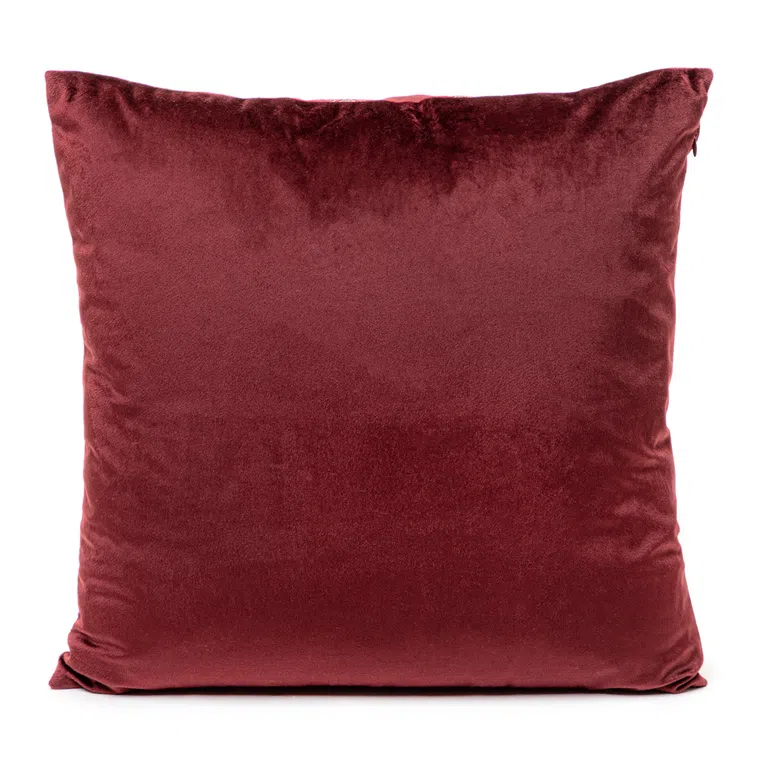 Poszewka TANESI w złote śnieżynki bordowa 45x45 cm