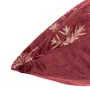 Poszewka TANESI w złote śnieżynki bordowa 45x45 cm