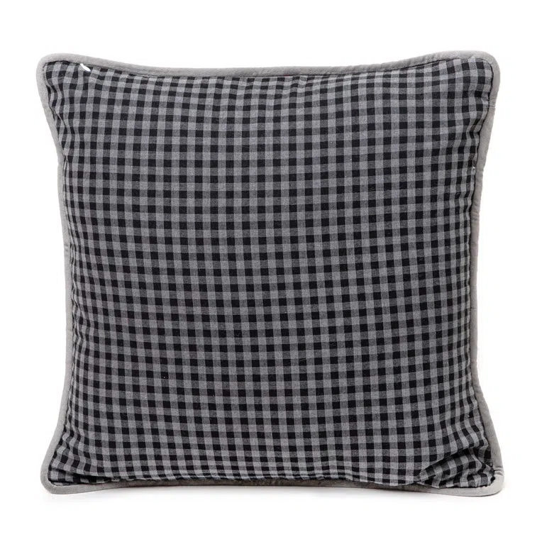 Poszewka BARD w kratę beżowa 45x45 cm