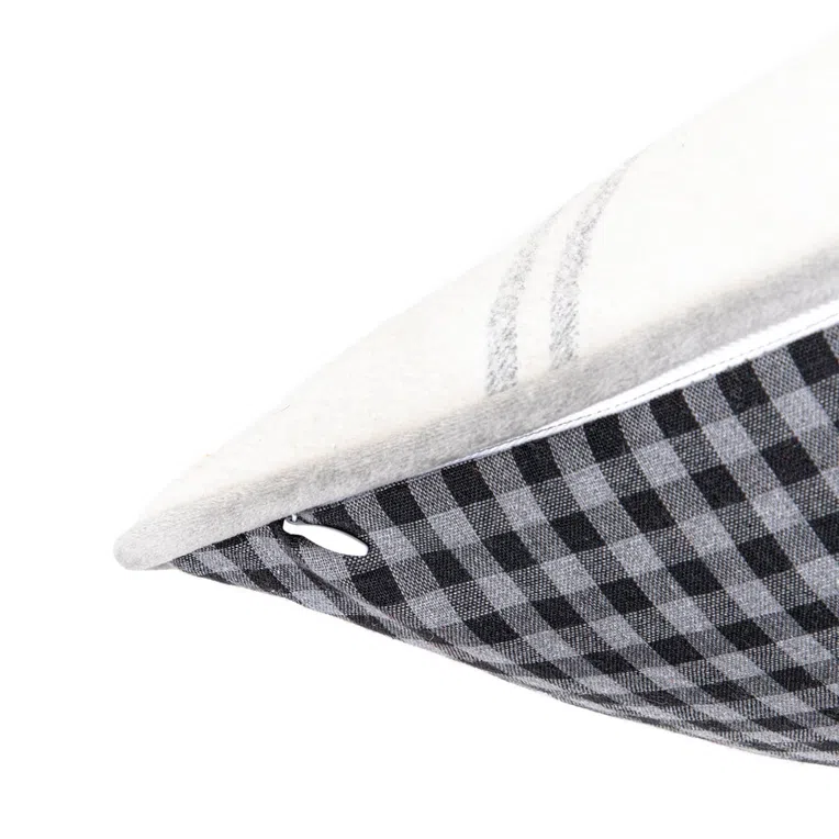 Poszewka BARD w kratę beżowa 45x45 cm