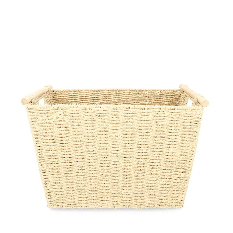 Kosz MOSVIK beżowy 41x29x27 cm