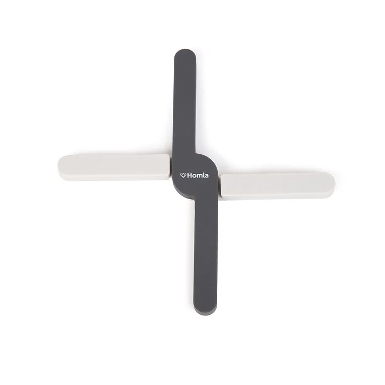 Podstawka EASY COOK pod gorące naczynie składana szara 20x3 cm