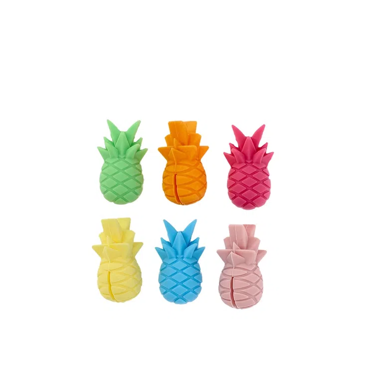 Zestaw znaczników RITHI do kubków i kieliszków ananas 6 szt.