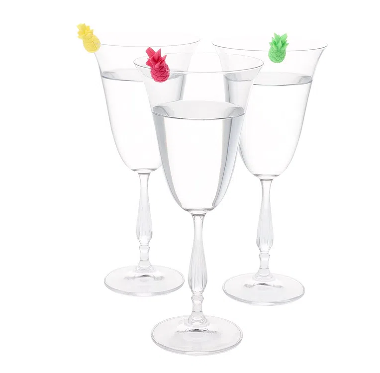 Zestaw znaczników RITHI do kubków i kieliszków ananas 6 szt.