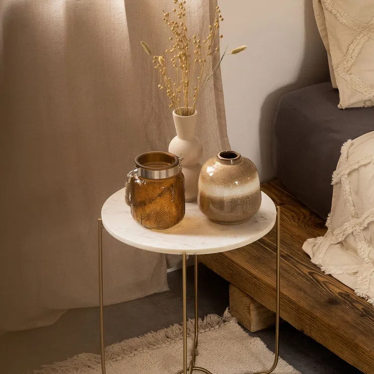 Lampion FLOR brązowy 12x16 cm