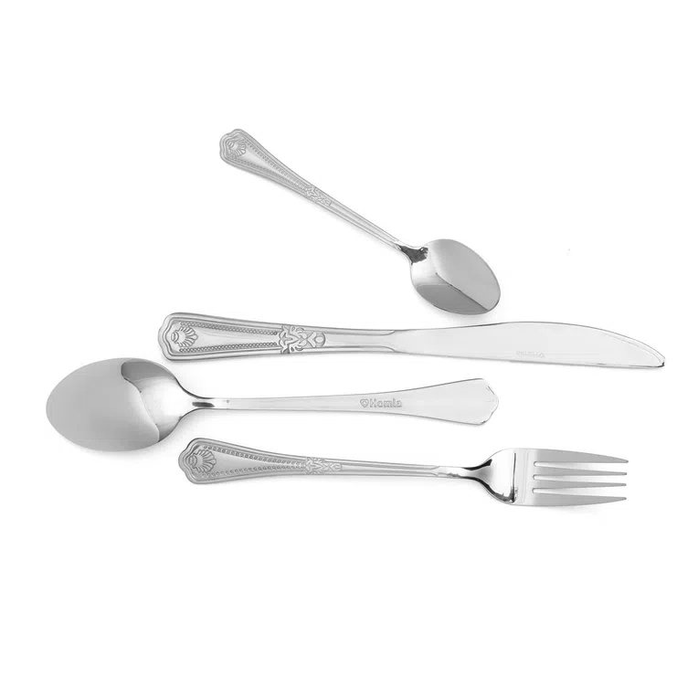 Zestaw sztućców MERCER srebrnych 24 szt