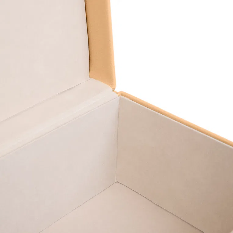 Szkatułka MELA z eko skóry brązowa 23x16,5x12,5 cm