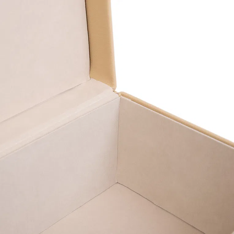 Szkatułka MELA z eko skóry taupe 23x16,5x12,5 cm