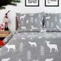 Pościel RENO z mikrofibry w renifery 160x200 cm