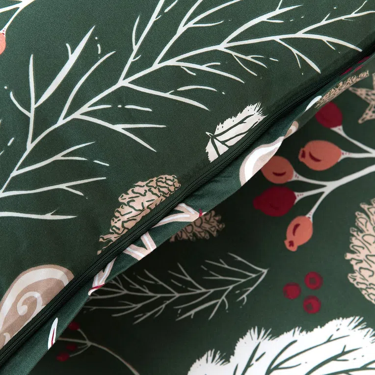 Pościel TAMO z mikrofibry z motywem świątecznym 160x200 cm