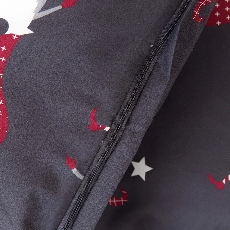 Pościel GNOMM z mikrofibry z motywem świątecznym 200x220 cm