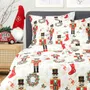 Pościel NUTCRACKER z mikrofibry z motywem świątecznym 160x200 cm