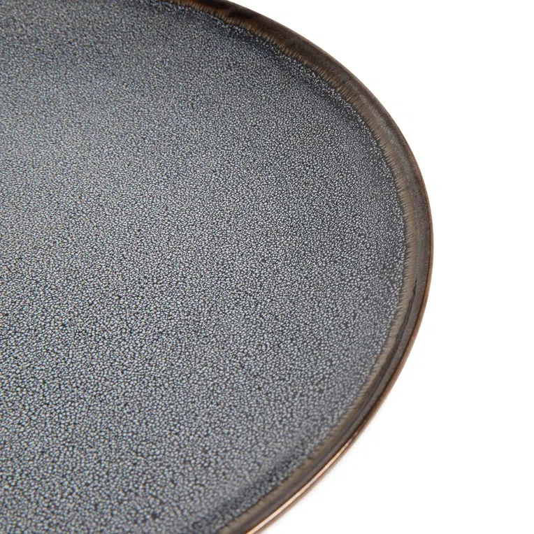 Talerz LARISA obiadowy szary 25 cm
