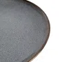 Talerz LARISA obiadowy szary 25 cm