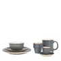 Filiżanka LARISA do espresso ze spodkiem szara 0,08 l