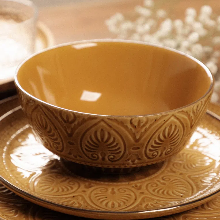 Miska INDIE musztardowa 16 cm