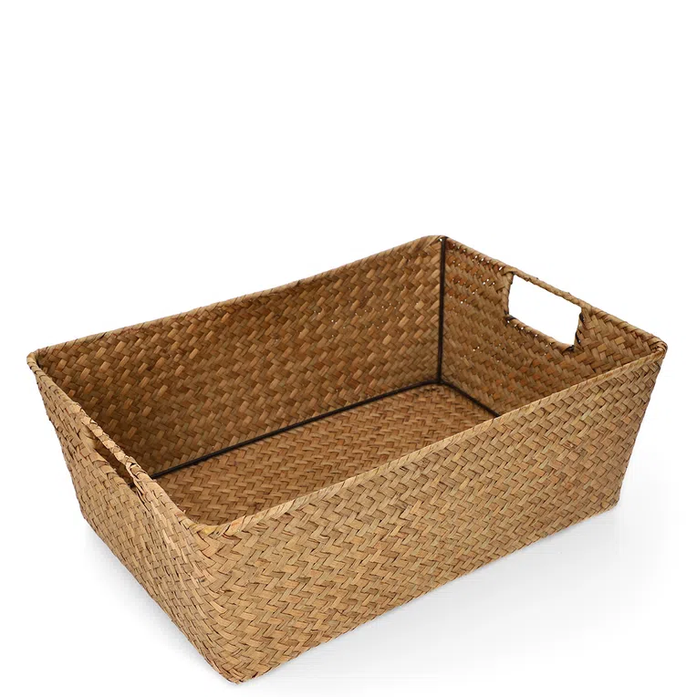 Kosz TALULAH pleciony naturalny 36x26x13 cm