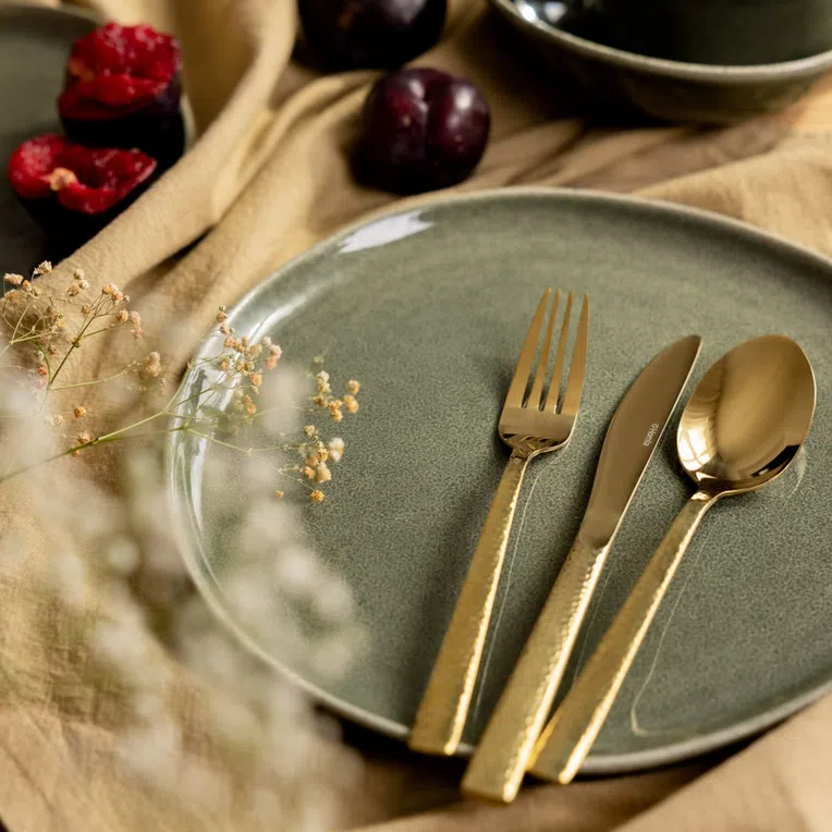 Talerz MYSTIC obiadowy zielony 27 cm