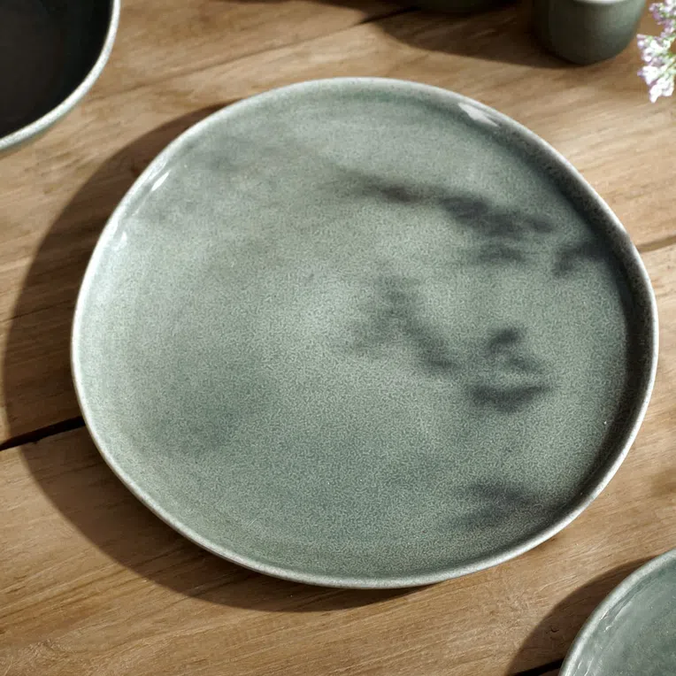 Talerz MYSTIC obiadowy zielony 27 cm