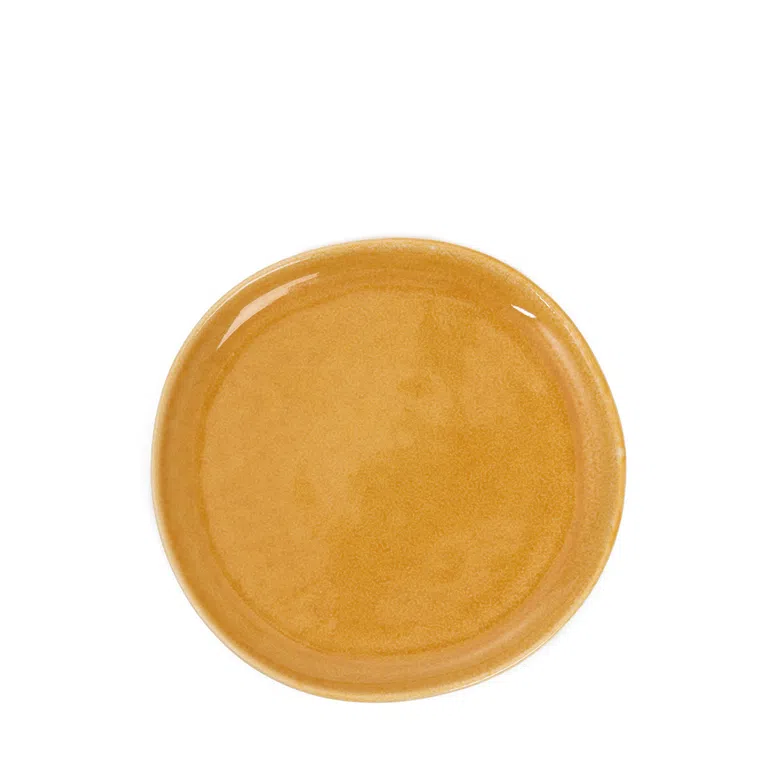Talerz MYSTIC deserowy musztardowy 21 cm