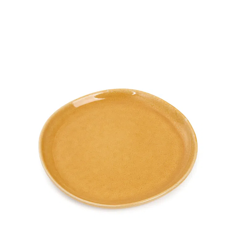 Talerz MYSTIC deserowy musztardowy 21 cm