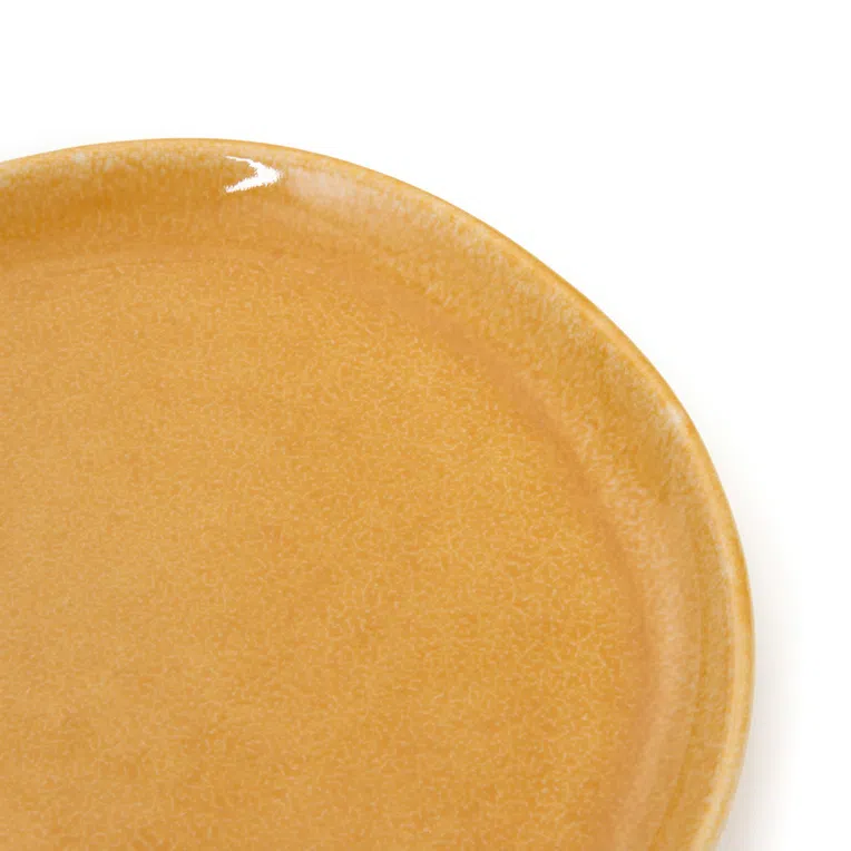 Talerz MYSTIC deserowy musztardowy 21 cm