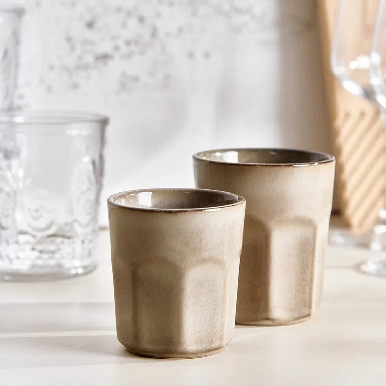 Kubek CARLA bez ucha beżowy 0,15 l