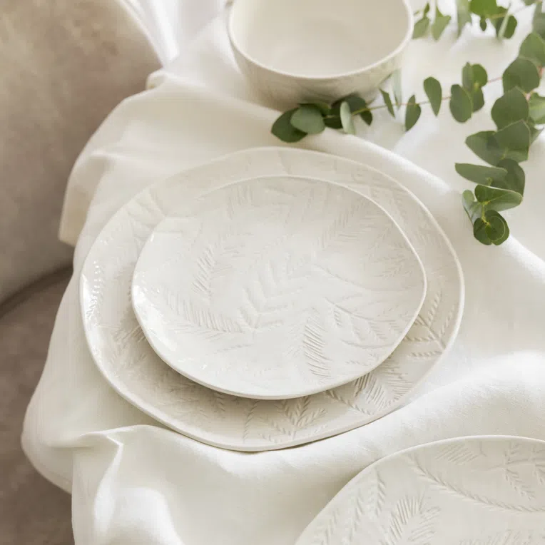 Talerz RAMOS deserowy kremowy 21 cm