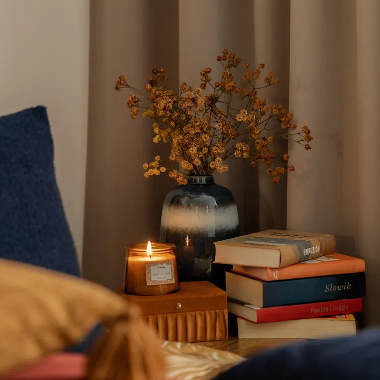 Wazon SOLETO ceramiczny granatowy 15x5x22,4 cm