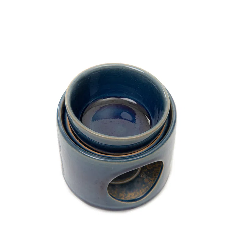 Kominek SOLETO ceramiczny granatowy 9,4x9,6 cm