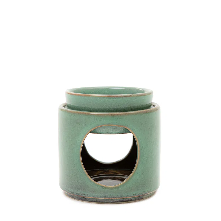 Kominek SOLETO ceramiczny zielony 9,4x9,6 cm