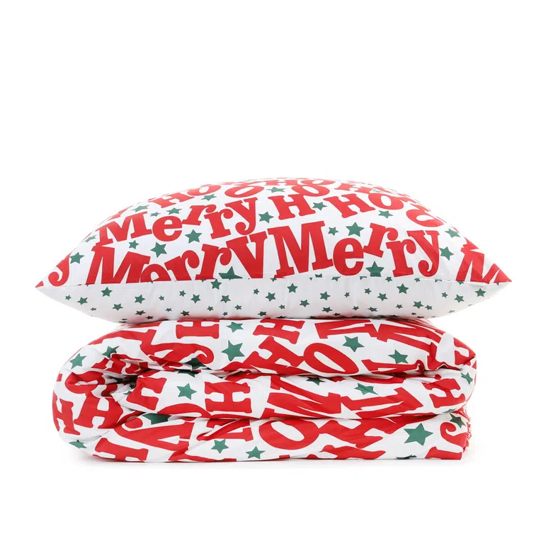 Pościel JOLLY z mikrofibry z motywem świątecznym 140x200 cm + 1*70x80 cm