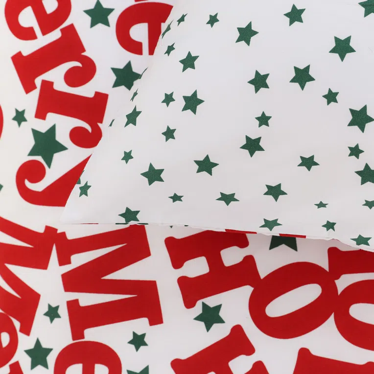 Pościel JOLLY z mikrofibry z motywem świątecznym 140x200 cm + 1*70x80 cm