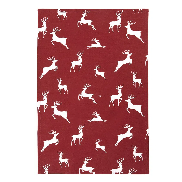 Zestaw ścierek kuchennych RENAR czerwonych 2*45x70 cm