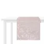 Bieżnik TANESI w złote śnieżynki różowy 40x160 cm
