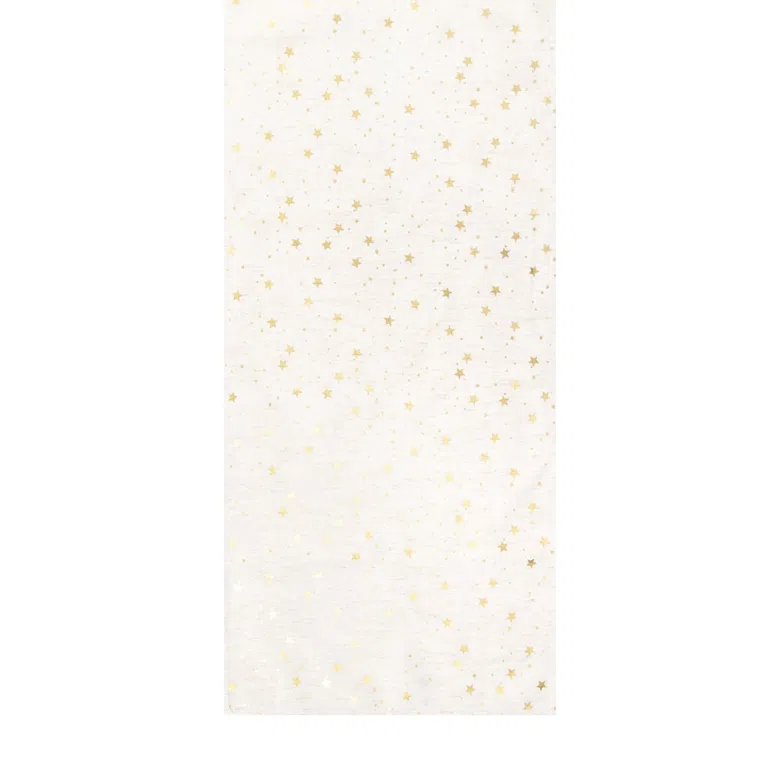 Bieżnik STARSE w gwiazdki biały 40x160 cm